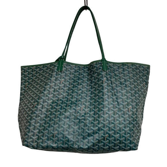 Goyard Saint-Louis GM All-Over Pattern Tote Bag Green - Picture 1 of 8